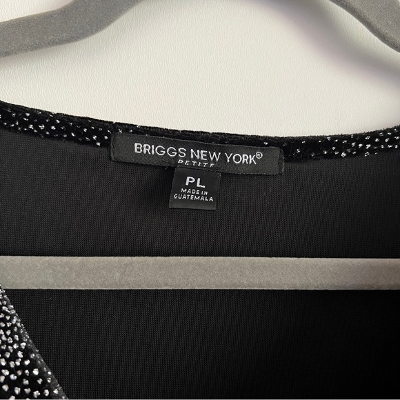 Vintage Y2K Whimsigoth Shimmer Cowl Neck Top-
Briggs  New York-Size Petite Large - Picture 5 of 7